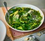 Cavolo nero pasta in a bowl